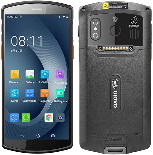 [DT50-XCGJ4WNEEX0] Urovo DT50S 5,7", no Scanner, 4/64, 4G, WiFi, BT, USB-C, GPS, cameras, Android, GMS, with power supply