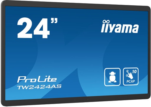 [TW2424AS-B1] iiyama ProLite TW2424AS-B1, Projected Capacitive, 10 TP, Full HD, USB, USB-C, Ethernet, Android, black 